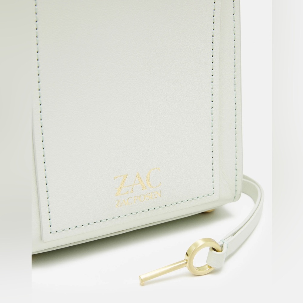 ZAC Zac Posen Amelia Embellished Leather Phone Crossbody Bag EUC - Picture 4 of 17